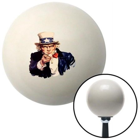 Uncle Sam Ivory Shift Knob with M16 x 1.5 Insert Shifter Auto Manual Custom Brody