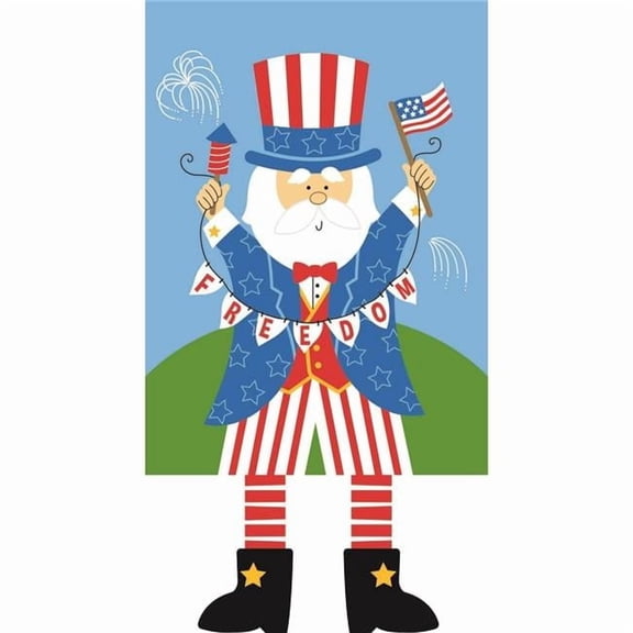 Uncle Sam Polyester Garden Flag
