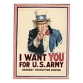 thumbnail image 1 of Uncle Sam Poster I Wan't You Iron-On FotoPatch, 1 of 2
