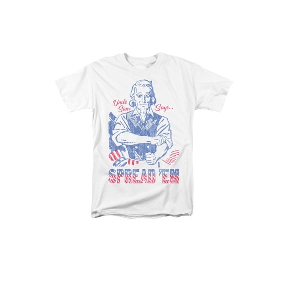 Uncle Sam Says Spread 'Em Funny Adult T-Shirt Tee