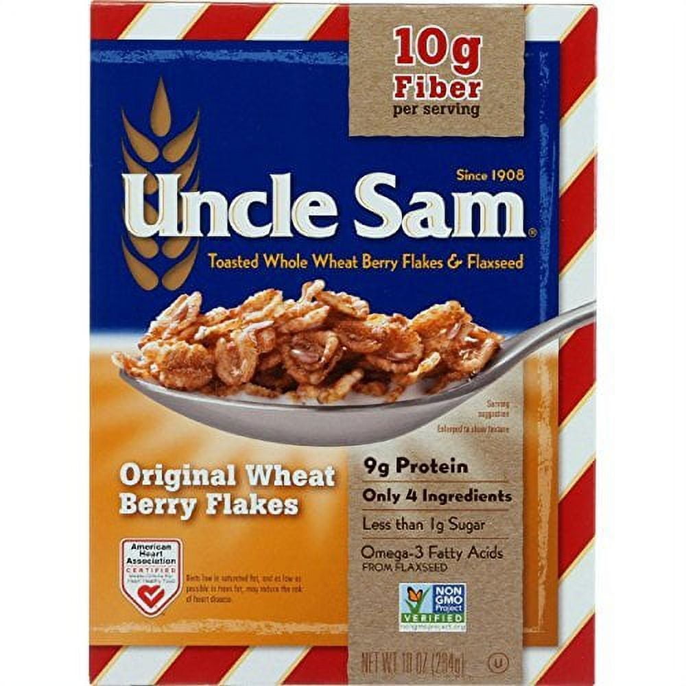 Uncle Sam Toasted Whole Wheat Berry Flakes & Flaxseed Original Cereal