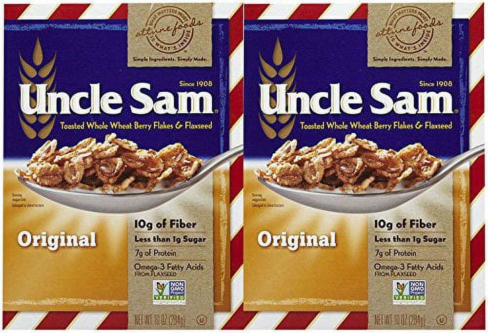 Uncle Sam Toasted Whole Wheat Berry Flakes & Flaxseed Original Cereal