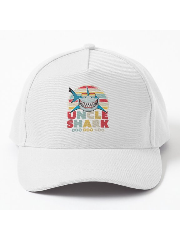 Uncle Shark Baseball Hat, Father's Day Uncle Family Animal Design, Classic Gift Cap