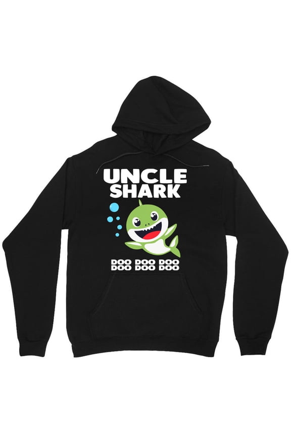 Uncle Shark Doo Doo Shirt Birthday Baby Daddy Mommy Auntie Graphic - Breathable Material M4406 Unisex Hoodie, Up to Size 5XL