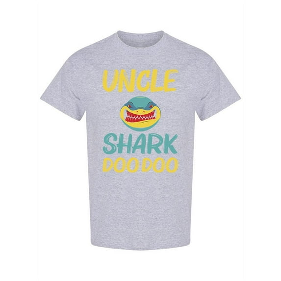 Uncle Shark Doo Doo T-Shirt Men -Image by Shutterstock, Male Medium