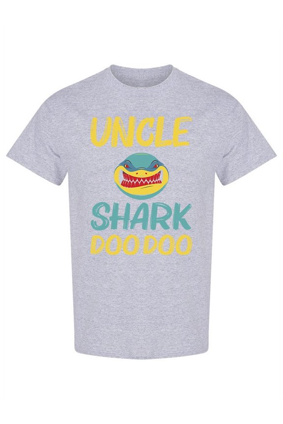 Uncle Shark Doo Doo T-Shirt Men -Image by Shutterstock, Male Medium