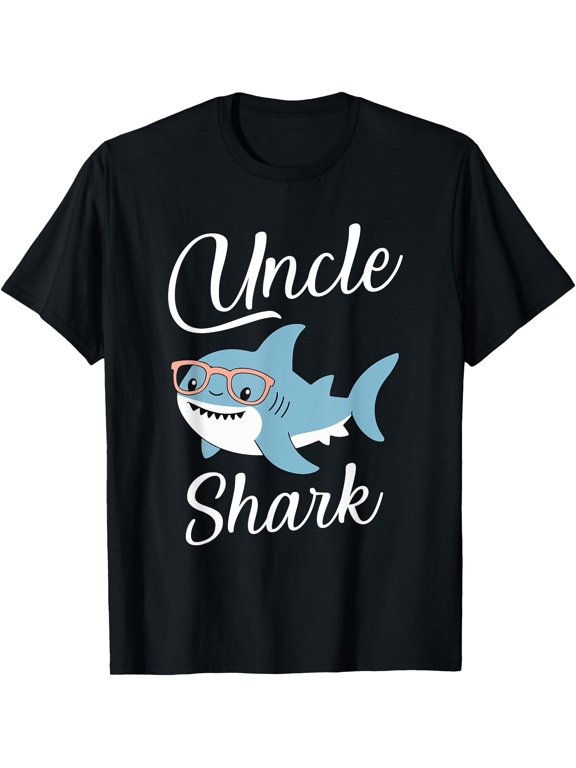 Uncle Shark Funny Matching Family Grandpa T-Shirt