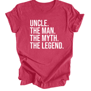ATLASTEES Uncle Shirt, Father's Day Shirt, Best Uncle Shirt, Promoted to Uncle, Uncle the Man the Myth the Legend