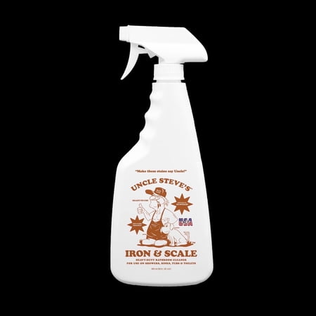Uncle Steve's Iron & Scale Remover Bathroom Cleaner Lime, Calcium & Rust Stain Remover 20 fl oz