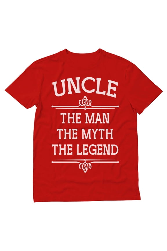 Uncle The Man The Myth The Legend - Best Gift Idea for Uncle Men's T-Shirt XXXXX-Large Red