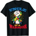 thumbnail image 1 of Uncle Warrior Puzzle Inspirational Autism Awareness Gift T-Shirt, 1 of 4