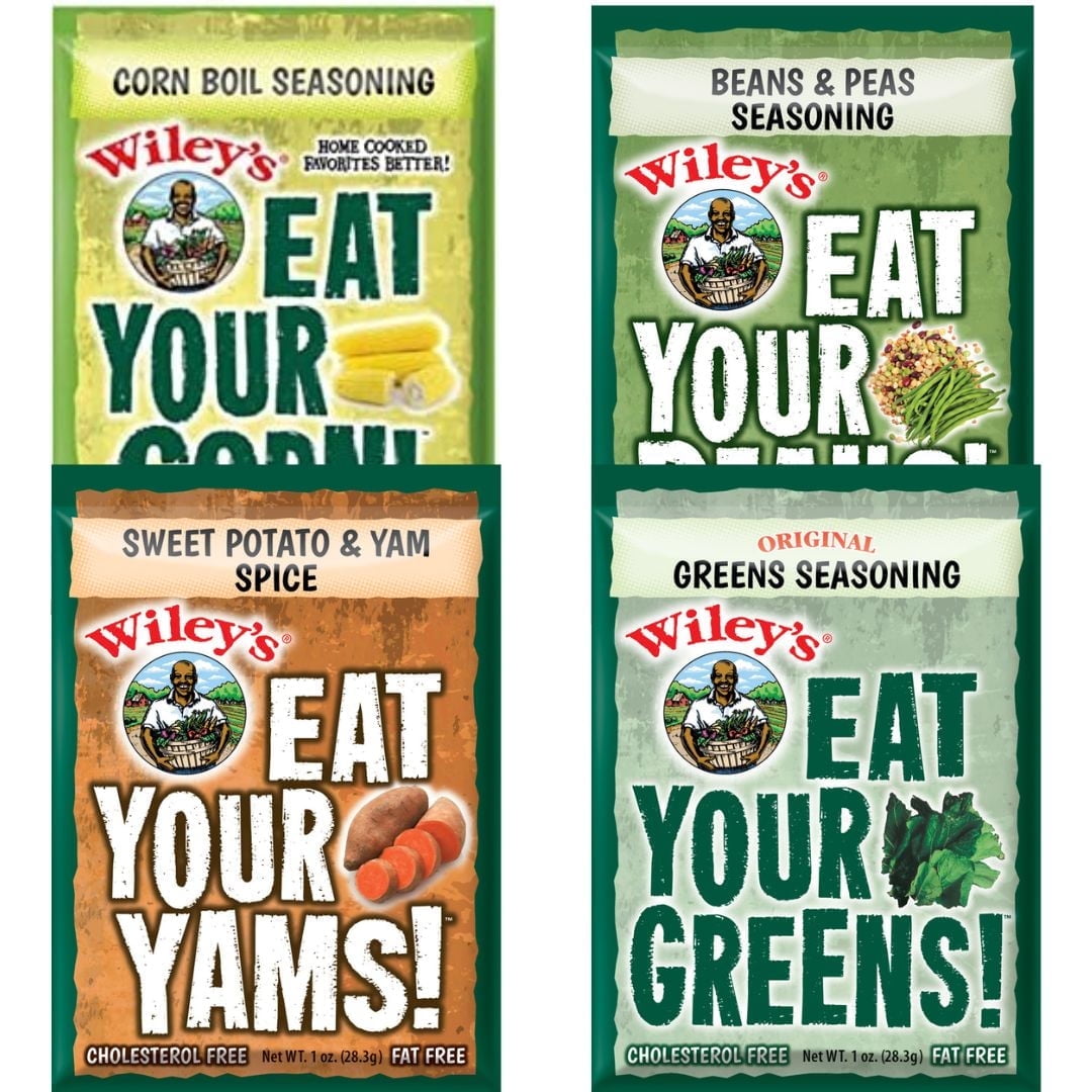 Uncle Wiley's Seasoning Variety 1 Oz Pack of 4 (Corn Boil, Yams, Greens, Beans)