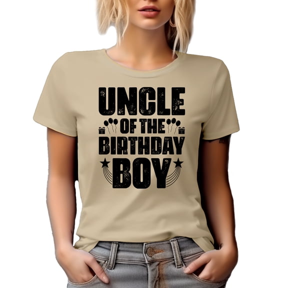 Uncle of the Birthday Boy, B-day Celebrant's Uncle, Tan T-Shirt, 2XL