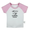 thumbnail image 1 of Uncle's Drinking Buddy Funny T shirt For Baby, Newborn Babies T-shirts, Infant Tops, 0-24M Kids Graphic Tees Clothing (Short Pink Raglan T-shirt, 6-12 Months), 1 of 4