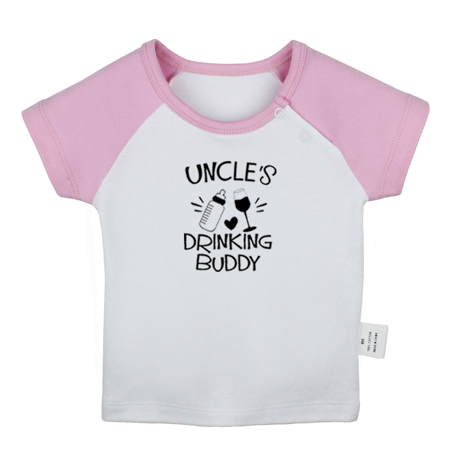 Uncle's Drinking Buddy Funny T shirt For Baby, Newborn Babies Tshirts, Infant Tops, 024M Kids