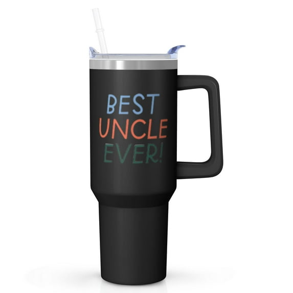 Uncle's Legacy Gift - 40 Oz Insulated Tumbler Cup, Stainless Steel with Straw, Niece Nephew Present for Birthday Father's Day Gift for Dad Grandpa