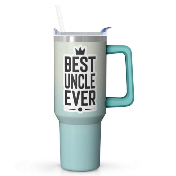 Uncle's Legend Gift - 40 Oz Insulated Tumbler Cup, Stainless Steel with Straw, Niece Nephew Present for Birthday Father's Day Christmas