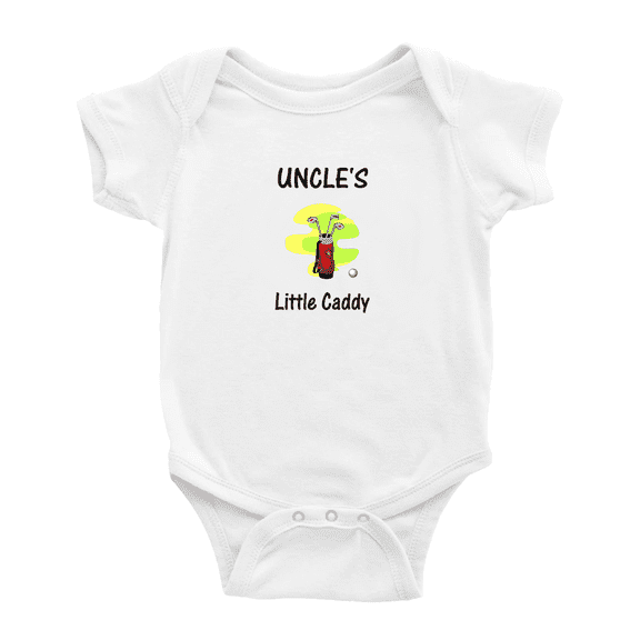 Uncle's Little Caddy Funny Baby Bodysuit Boy Girl Unisex