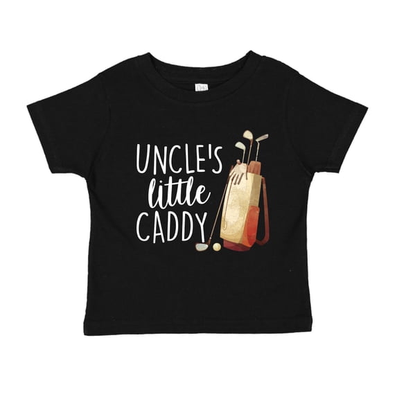 Uncle's Little Caddy Toddler T-Shirt 4T Black