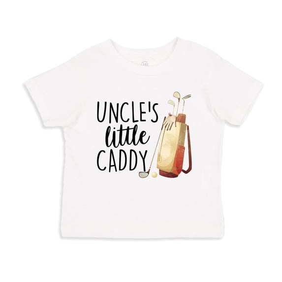 Uncle's Little Caddy Toddler T-Shirt 4T White