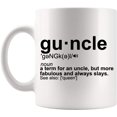 thumbnail image 1 of Uncles Gift - Guncle Gay Uncle Gift 11Oz Cup Mug - for Men Father's Day Brother Uncle Thoughtful gifts for your teacher T-Shirt, 1 of 6