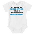 thumbnail image 1 of Uncles Police Officer Superpower Romper Boys or Girls Infant Baby Brisco Brands 12M, 1 of 6