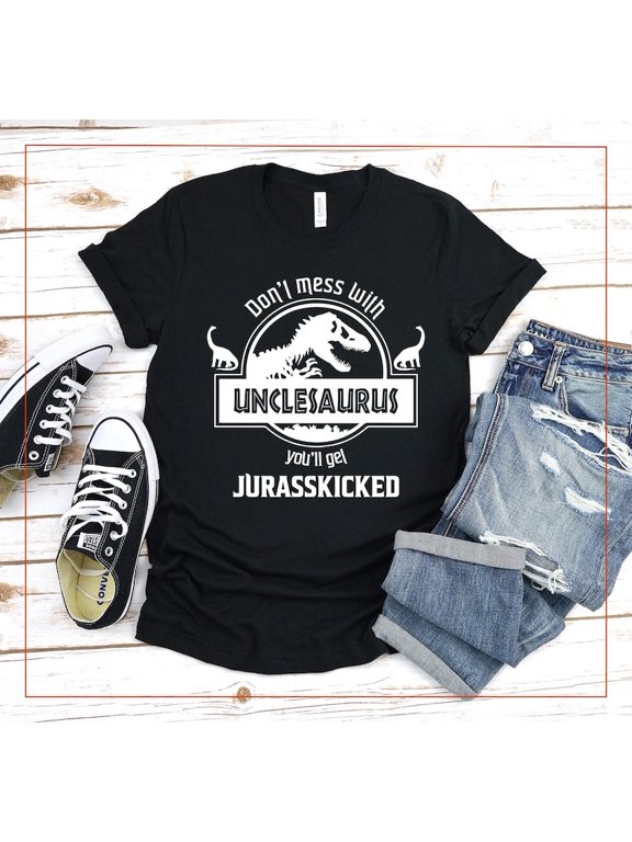 Unclesaurus, Dinosaur Uncle, Everyday Casual, Modern Graphic, Lifestyle Collection T-Shirt