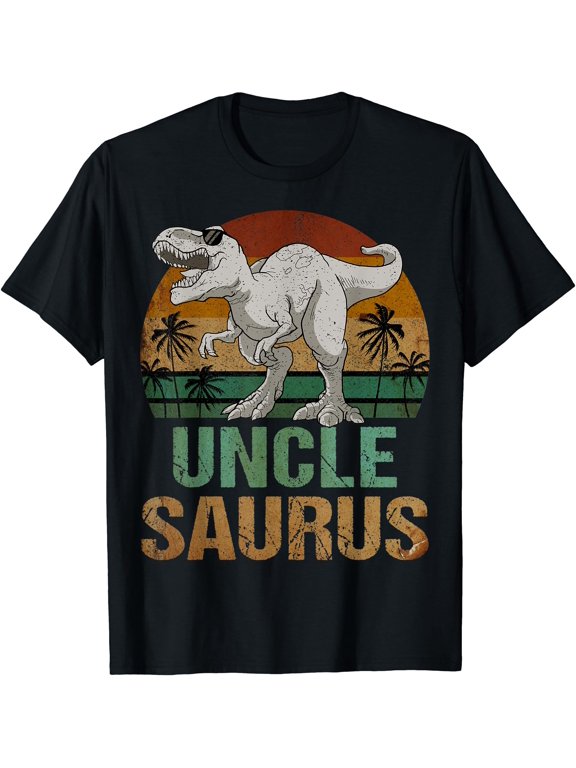 Unclesaurus T Rex Dinosaur Uncle Saurus Fathers Day T-Shirt, Unisex T-Shirt