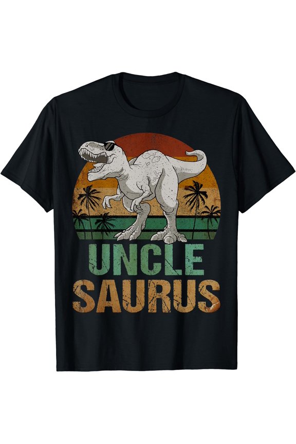 Unclesaurus T Rex Dinosaur Uncle Saurus Fathers Day T-Shirt, Unisex T-Shirt