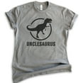 thumbnail image 1 of Unclesaurus T-shirt, Unisex Men's Shirt, Uncle Shirt, Uncle Dinosaur Shirt, Dark Heather Gray, X-Small, 1 of 6
