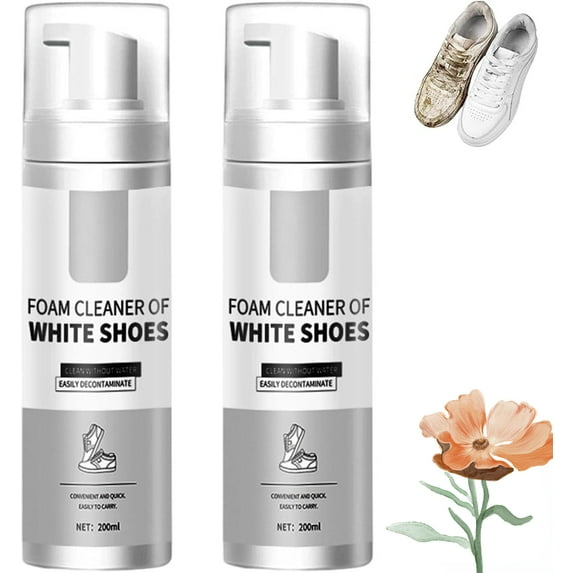 Uncloud Waterless Shoe Cleaner, Uncloud - Water-Free Foam Shoe Cleaner, Shoe Cleaning Brush Kit for Sneakers (2pcs)