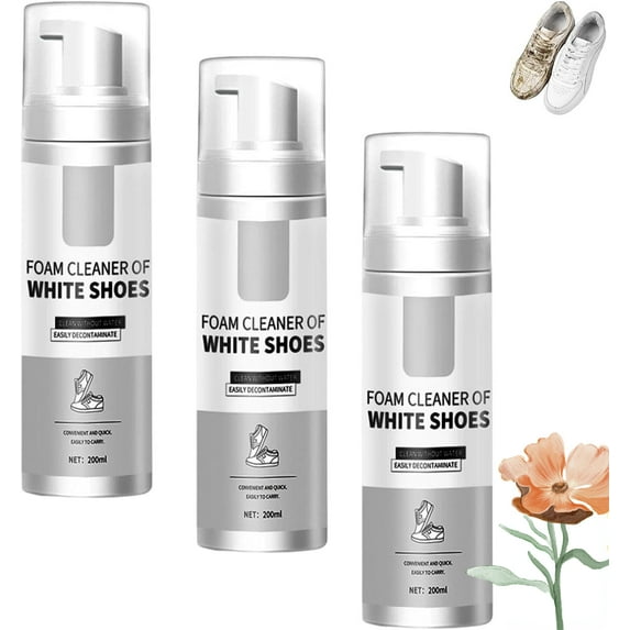 Uncloud Waterless Shoe Cleaner, Uncloud - Water-Free Foam Shoe Cleaner, Shoe Cleaning Brush Kit for Sneakers (3pcs)