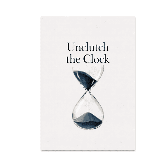 Unclutch the Clock Minimalist Wall Art - Home Decor Enthusiast - 13x19 Poster Print