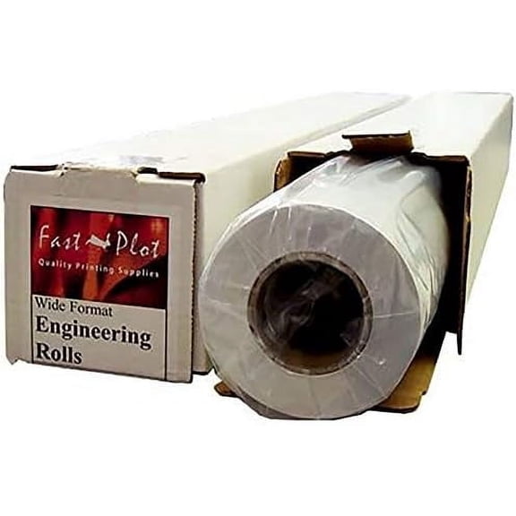 Uncoated Inkjet Bond Plotter Paper - 36" x 150' 2" Core / 4 Rolls$$Office