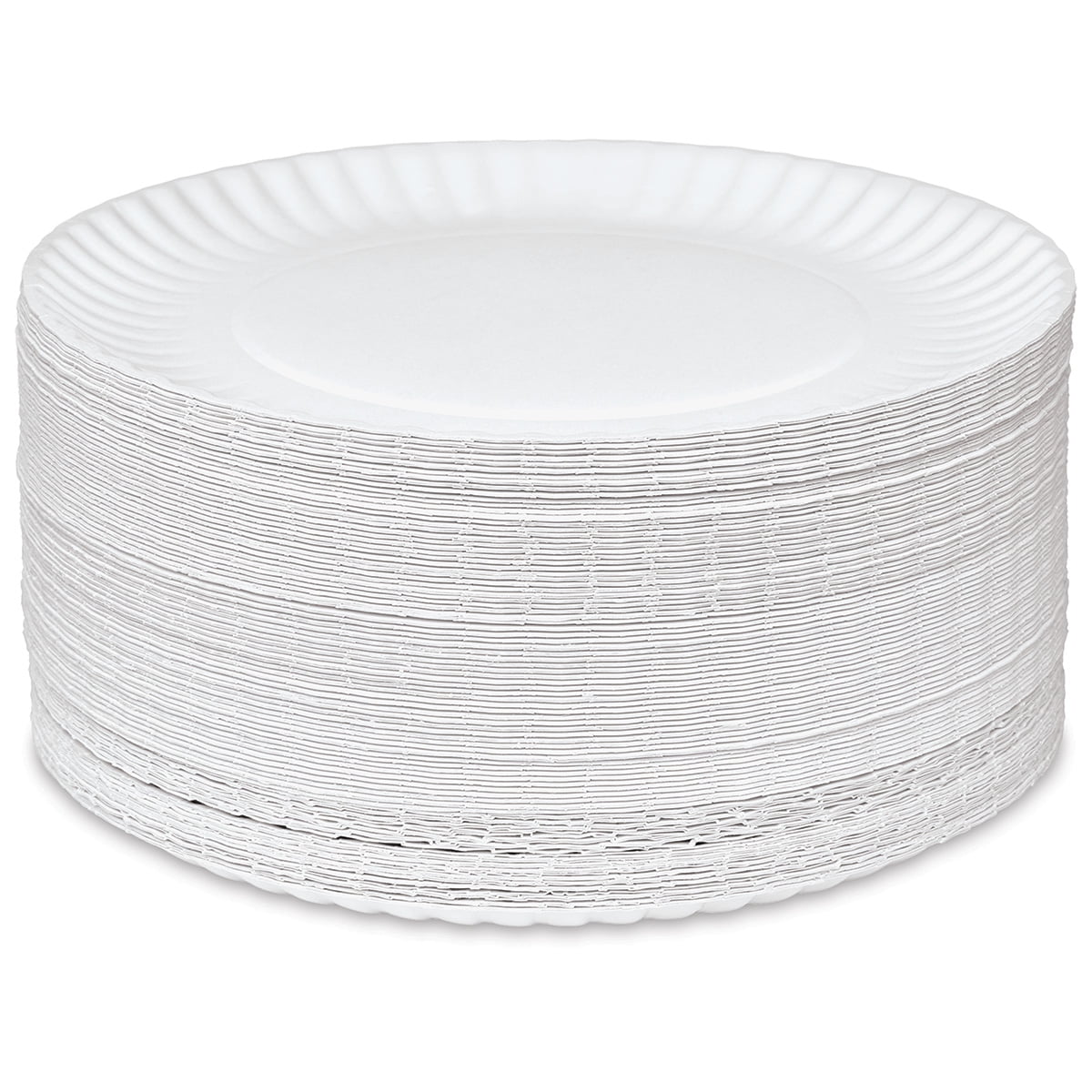 Uncoated Paper Plates 9" Dia, Pkg of 250