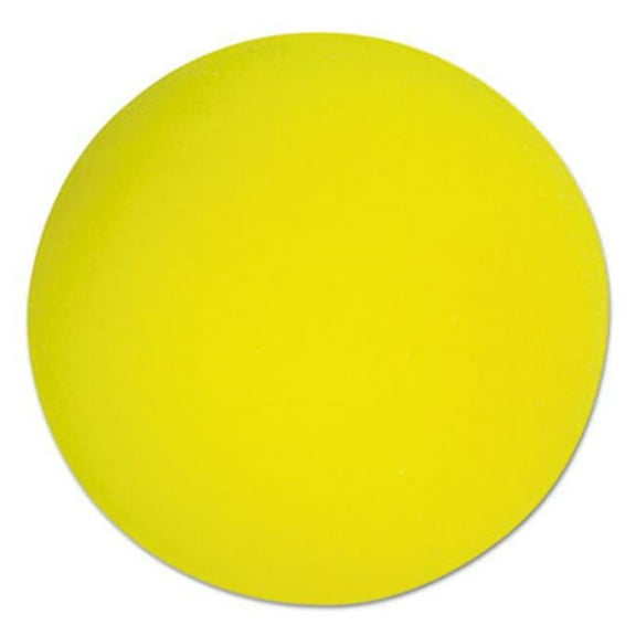 Uncoated Regular-Density Foam Balls, 4" Diameter, Yellow