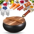 thumbnail image 1 of Uncoated Thick Iron Pot, Japanese Uncoating Cast Iron Pot, IronPot Pro, Multifunctional Non-Stick Cast Irons Wok with Lid, High Purity Irons Frying Pan for Cooking, 1 of 9