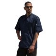 thumbnail image 1 of Uncommon Threads 0415P-1605 Unisex Nighthawk Chef Coat, Navy - Extra Large, 1 of 1