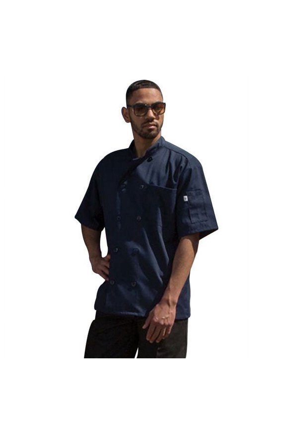 0415P-1610 Unisex Nighthawk Chef Coat, Navy - 6XL