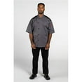 thumbnail image 1 of Uncommon Threads 0701-6404 Unisex Rogue Pro Vent Chef Coat with Mesh, Slate - Large, 1 of 1