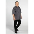 thumbnail image 1 of Uncommon Threads 0703-6402 Unisex Venture Pro Vent Chef Coat with Mesh, Slate - Small, 1 of 1