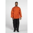 thumbnail image 1 of Uncommon Threads 0706-8002 Unisex Pulse Chef Coat, Orange - Small, 1 of 1