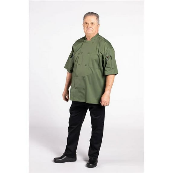 Uncommon Threads 0707-8703 Unisex Resilience Chef Coat, Sea Green - Medium