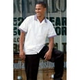thumbnail image 1 of Uncommon Threads 0955-4510 6Extra Large Trimmed Utility Shirt in White/Black, 1 of 1