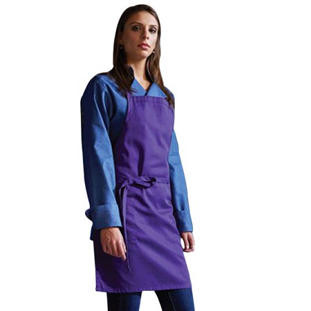 Uncommon Threads 3016-1800 Ajustable Bib Apron 2 Patch Pockets in Purple