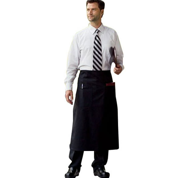 Uncommon Threads 3053-0100 2 Pocket Bistro Apron in Black