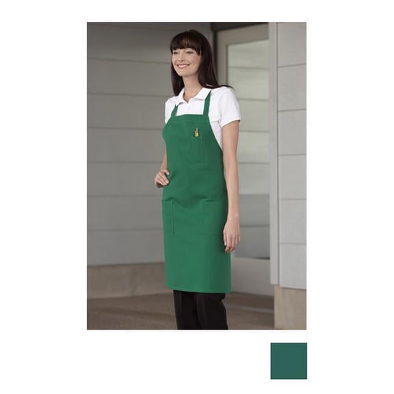 Uncommon Threads  Bib Apron 3 Pockets - Hunter - 30in. W x 34in. L