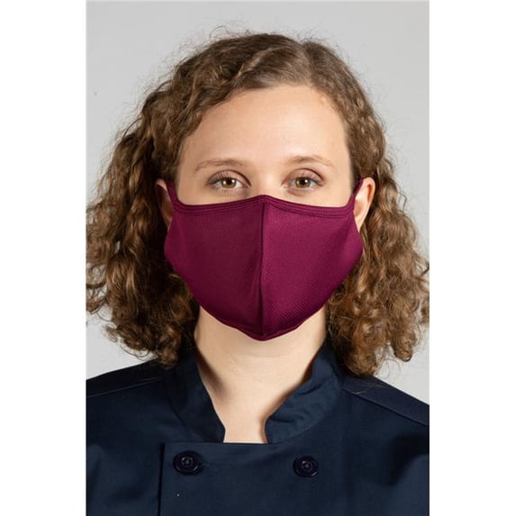Uncommon Threads MASK-0300 Non-Medical 3-Layer Face Mask, Burgundy - Pack of 3