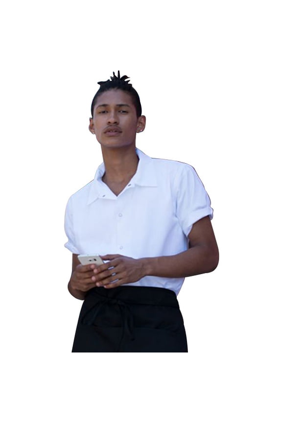 Uncommon Threads Unisex No Pocket Restaurant Utility Shirt with Snap Closure