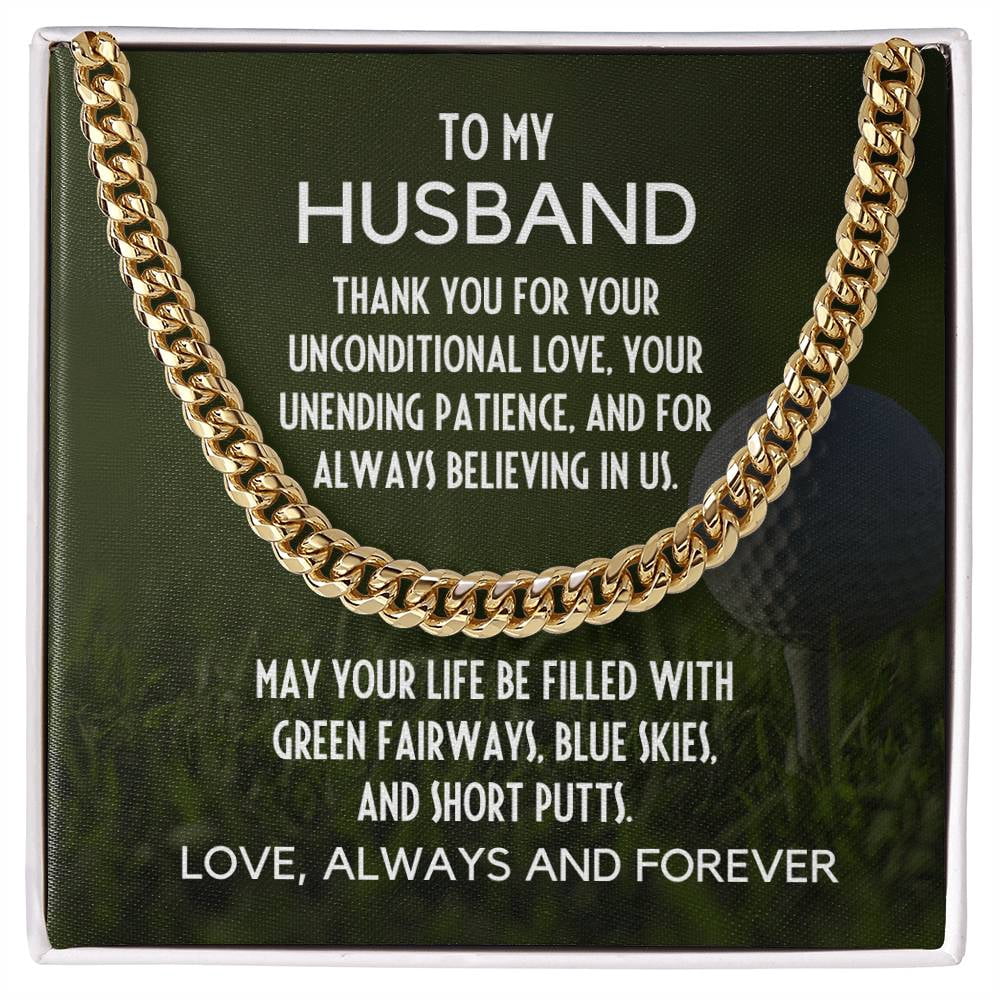 Chain Message Card Unconditional Love Cuban Chain, Cuban Link Chain - Stainless Steel ...